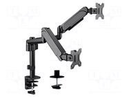 Holder; 9kg; 17÷32"; Arm len: 533mm; Standard: 75x75mm,100x100mm GEMBIRD