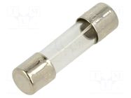 Fuse: fuse; 250mA; 250VAC; time-lag; cylindrical,glass; 5x20mm; 5ST BEL FUSE