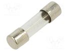 Fuse: fuse; time-lag; 500mA; 250VAC; cylindrical,glass; 5x20mm BEL FUSE