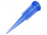 Needle: plastic; 1.25"; Size: 22; straight; UV block; polypropylene METCAL