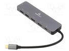 Adapter; USB 3.1; 0.15m; black; 5Gbps; grey; Cablexpert GEMBIRD