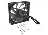 Fan: DC; axial; 12VDC; 120x120x25mm; 30.2dBA; ball; 0÷2krpm; IP68 Akasa