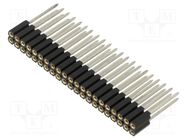 Socket; pin strips; female; PIN: 42; straight; 2.54mm; THT; 2x21 FISCHER ELEKTRONIK