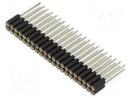 Connector: pin strips; socket; female; PIN: 42; BL 10; 3A; 150V; THT FISCHER ELEKTRONIK