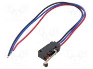 Microswitch SNAP ACTION; 0.1A/30VDC; SPDT; Rcont max: 100mΩ; IP67 OMRON Electronic Components