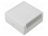 Sensor: temperature; Pt100; 85x85x37mm; for wall mounting; IP20 EVIKON