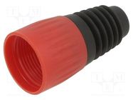 Strain relief; red; 3.5÷8mm; RAMP CLIFF