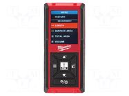 Distance meter; LCD; 0.15÷45m; IP54; Body dim: 105x48x24mm Milwaukee