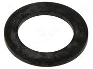 Gasket; NBR caoutchouc; Thk: 1.5mm; Øint: 27mm; PG21; black TE Connectivity