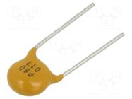 Fuse: PTC polymer; 170mA; Imax: 40A; THT; PTR060V; bag EATON/BUSSMANN