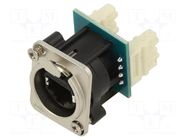 Connector: RJ45; socket; XLRnet; Cat: 6; with push button; 8p8c AMPHENOL