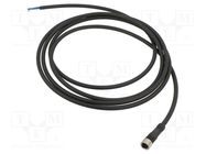 Connection lead; M8; PIN: 4; straight; 2m; plug; 60VAC; 4A; XZCP TELEMECANIQUE SENSORS