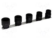Wrench-set; 6-angles,socket spanner,impact; Mounting: 1/2" IRIMO