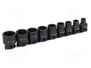 Wrench-set; 6-angles,socket spanner,impact; Mounting: 1/2" IRIMO