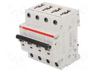 Circuit breaker; 400VAC; Inom: 63A; Poles: 4; Charact: D; 10kA; IP20 ABB