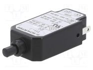 Circuit breaker; Urated: 240VAC; 48VDC; 5.6A; SPST; Poles: 1; Ø9.6mm SCHURTER