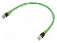 Patch cord; RJ45 plug,both sides; 6a; stranded; Cu; 1.5m; FRNC MURRELEKTRONIK