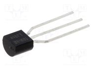 Thyristor: AC switch; 800V; Ifmax: 0.8A; Igt: 10mA; TO92; THT WeEn Semiconductors