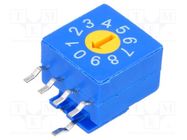 Encoding switch; DEC/BCD; Pos: 10; THT; Rcont max: 100mΩ; 5Ncm; reel ECE