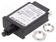 Circuit breaker; 240VAC; 28VDC; 15A; SPST; Poles: 1; screw; T12-211 SCHURTER