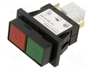 Circuit breaker; 18A; Poles: 2; SNAP-IN; IP65; TA45 Push button 2P SCHURTER