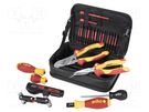 Kit: general purpose; for electricians; Kind: insulated; 23pcs. WIHA