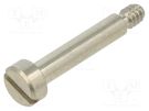 Screw; UNC6-32x19.1; Head: cheese head; slotted; stainless steel KEYSTONE