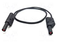 Test lead; 32A; banana plug 4mm,both sides; Urated: 1kV; black MUELLER ELECTRIC