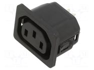 IEC 60320 connector 6610 Connector Outlet 10A F SCHURTER