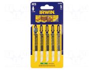 Hacksaw blade-set; wood,jigsaw; 100mm; 6teeth/inch; 5pcs. IRWIN