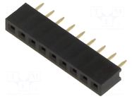 Pin socket; PIN: 9; 1x9; 2.54mm DISPLAY VISIONS