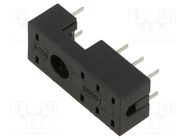 Socket; PIN: 8; 12A; 300VAC; PCB; for PCB; -40÷70°C; 31.3x12.7x9mm RELPOL
