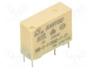 Relay: electromagnetic; SPST-NO; Icontacts max: 5A; 5A/277VAC SANYOU