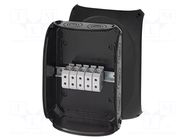 Enclosure: junction box; X: 255mm; Y: 355mm; Z: 122mm; IP66; black HENSEL