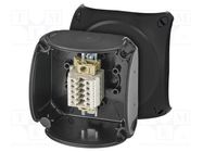 Enclosure: junction box; X: 93mm; Y: 93mm; Z: 62mm; IP66; black HENSEL