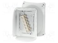 Enclosure: junction box; X: 155mm; Y: 210mm; Z: 92mm; IP66,IP67; grey HENSEL