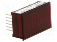 Voltmeter; digital,mounting; -20÷20V; on panel; LED; 3,5 digit Murata Power Solutions