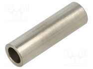 Spacer sleeve; 40mm; cylindrical; stainless steel; Out.diam: 12mm DREMEC