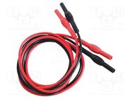 Test lead; Urated: 1kVAC; Urated: 1kVDC; Inom: 10A; black,red; 2pcs. MCP