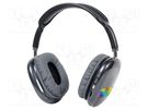 Wireless headphones with microphone; black; USB C; 20Hz÷20kHz GEMBIRD