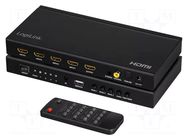 Switch; HDCP 1.3,HDMI 1.3; black; Input: HDMI socket x4 LOGILINK