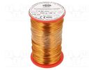Coil wire; single coated enamelled; 0.9mm; 0.5kg; -65÷200°C INDEL
