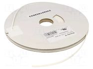 Heat shrink sleeve; glueless; 3: 1; 2.4mm; L: 30m; white WEIDMÜLLER
