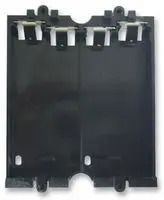 BATTERY HOLDER, 2X9V, BLACK