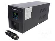 Power supply: UPS; 1.2kW; 2kVA; 220÷230V; 372x139x165mm; Ubatt: 12V QOLTEC