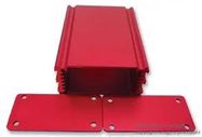 CASE, ALUMINIUM, RED, 64X30X80MM