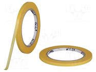 Tape: masking; W: 9mm; L: 50m; Thk: 0.09mm; orange; 30N/cm; acrylic HPX