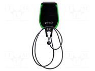 Charger: eMobility; 400V; 22kW; IP54; three-phase,wallbox; 5m CABUR