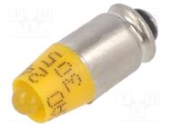 LED lamp; yellow; S5,7s; 24VDC; 24VAC; No.of diodes: 1 EAO
