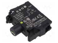 Illuminating unit; 22mm; 45; front fixing; 24VAC; screw terminals EAO